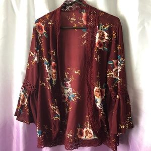 Floral Sheer Cardigan